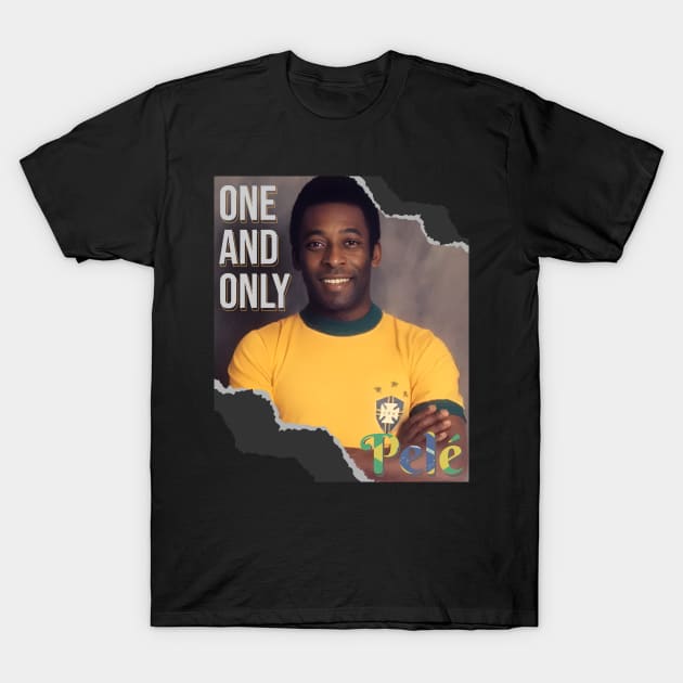 The one and only, Pele.RIP , football legend T-Shirt by Aloenalone